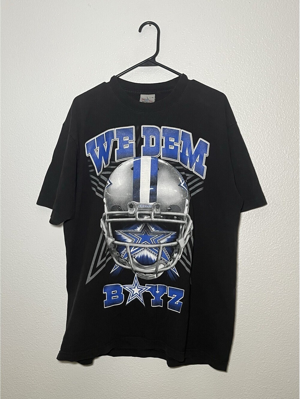 Vintage NFL Men’s Dallas Cowboys We Dem Boyz Short Sleeve Black T-Shirt Size XL